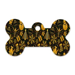 Christmas Dog Tag Bone (two Sides)