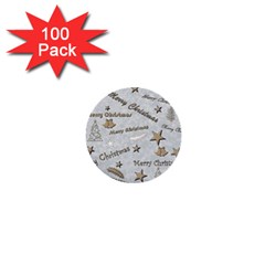 Christmas 1  Mini Buttons (100 pack) 