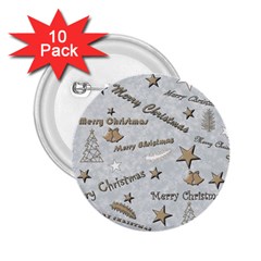 Christmas 2.25  Buttons (10 pack) 