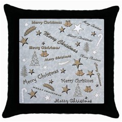 Christmas Throw Pillow Case (Black)