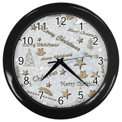 Christmas Wall Clock (black) by nateshop