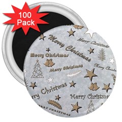 Christmas 3  Magnets (100 Pack)