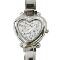 Christmas Heart Italian Charm Watch by nateshop