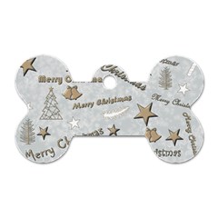 Christmas Dog Tag Bone (one Side)