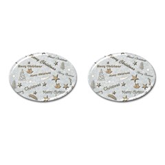 Christmas Cufflinks (oval) by nateshop