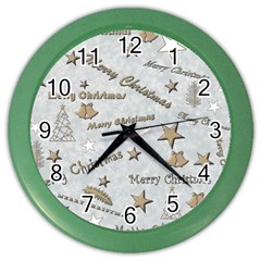 Christmas Color Wall Clock by nateshop