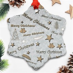 Christmas Snowflake Ornament (two Sides) by nateshop