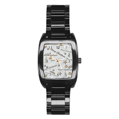 Christmas Stainless Steel Barrel Watch