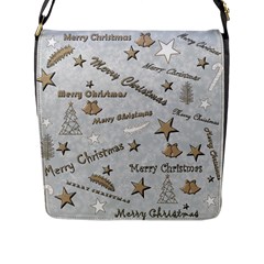 Christmas Flap Closure Messenger Bag (L)