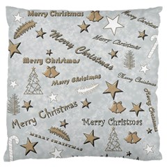 Christmas Large Flano Cushion Case (One Side)