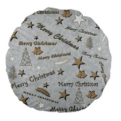 Christmas Large 18  Premium Flano Round Cushions