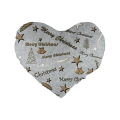 Christmas Standard 16  Premium Flano Heart Shape Cushions