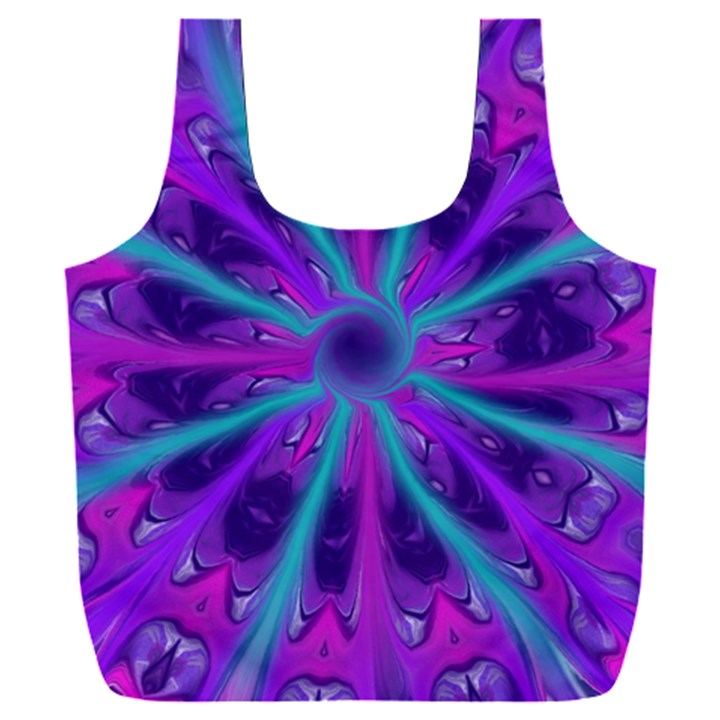 Wallpaper Tie Dye Pattern Full Print Recycle Bag (XXL)