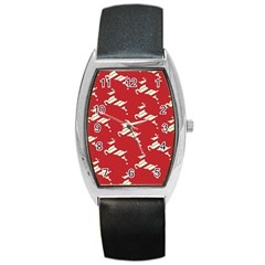 Christmas-merry Christmas Barrel Style Metal Watch by nateshop