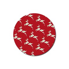 Christmas-merry Christmas Rubber Round Coaster (4 Pack) by nateshop