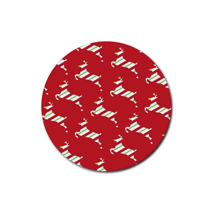 Christmas-merry christmas Rubber Round Coaster (4 pack)