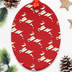 Christmas-merry Christmas Oval Ornament (two Sides) by nateshop