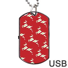 Christmas-merry Christmas Dog Tag Usb Flash (two Sides) by nateshop