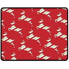 Christmas-merry Christmas Double Sided Fleece Blanket (medium)  by nateshop