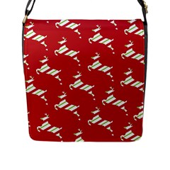 Christmas-merry Christmas Flap Closure Messenger Bag (l) by nateshop