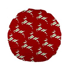 Christmas-merry Christmas Standard 15  Premium Flano Round Cushions by nateshop