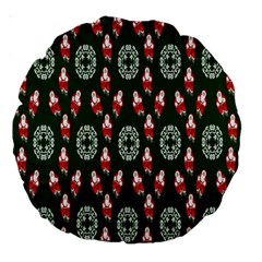 Christmas-09 Large 18  Premium Round Cushions by nateshop