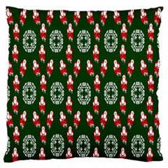 Christmas-09 Large Flano Cushion Case (one Side) by nateshop