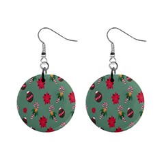 Cute ,merry Christmas Mini Button Earrings by nateshop