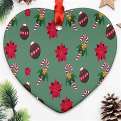 Cute ,merry Christmas Heart Ornament (two Sides)