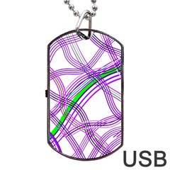 Form Background Drawing Design Dog Tag Usb Flash (one Side) by Wegoenart