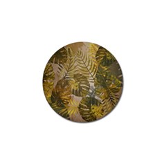 Nature Monstera Leaves Leaf Foliage Boho Style Golf Ball Marker by Wegoenart