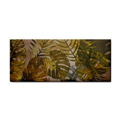 Nature Monstera Leaves Leaf Foliage Boho Style Hand Towel