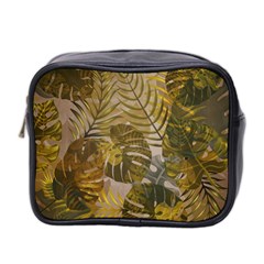 Nature Monstera Leaves Leaf Foliage Boho Style Mini Toiletries Bag (two Sides) by Wegoenart