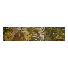 Nature Monstera Leaves Leaf Foliage Boho Style Velvet Scrunchie