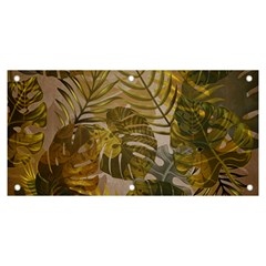 Nature Monstera Leaves Leaf Foliage Boho Style Banner and Sign 6  x 3 