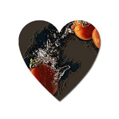 Fresh Water Tomatoes Heart Magnet by ConteMonfrey