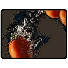 Fresh Water Tomatoes Fleece Blanket (large)  by ConteMonfrey