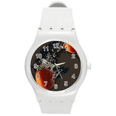 Fresh Water Tomatoes Round Plastic Sport Watch (m) by ConteMonfrey