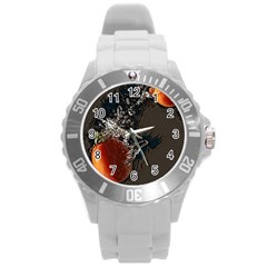 Fresh Water Tomatoes Round Plastic Sport Watch (l) by ConteMonfrey