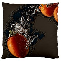 Fresh Water Tomatoes Large Flano Cushion Case (one Side) by ConteMonfrey