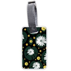 Background Pattern Texture Flower Luggage Tag (one Side) by Wegoenart