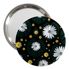 Background Pattern Texture Flower 3  Handbag Mirrors by Wegoenart