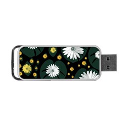 Background Pattern Texture Flower Portable Usb Flash (one Side)