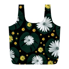 Background Pattern Texture Flower Full Print Recycle Bag (l) by Wegoenart