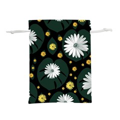 Background Pattern Texture Flower Lightweight Drawstring Pouch (m) by Wegoenart