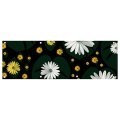 Background Pattern Texture Flower Banner And Sign 9  X 3  by Wegoenart