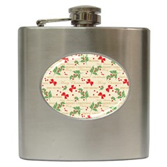 Christmas-paper Hip Flask (6 Oz) by nateshop