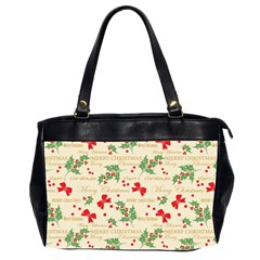 Christmas-paper Oversize Office Handbag (2 Sides) by nateshop