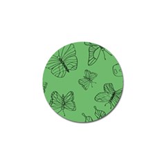 Green Nature Pattern Golf Ball Marker