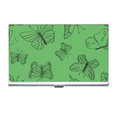 Green Nature Pattern Business Card Holder